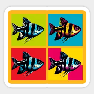 Black Neon Tetra - Cool Tropical Fish Sticker